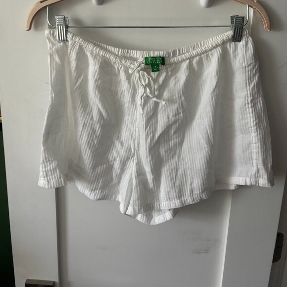 J.Crew White Airy Gauze Beach/Lounge Short, Size M - Picture 2 of 4